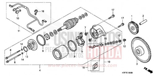 MOTEUR DE DEMARRAGE SH125S8 de 2008
